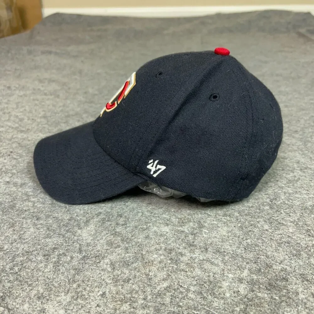 Minnesota Twins Men Hat Adjustable Navy‎ Cap Logo Wool Blend Baseball Dad MLB 47